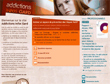 Tablet Screenshot of addictions-infos-gard.org